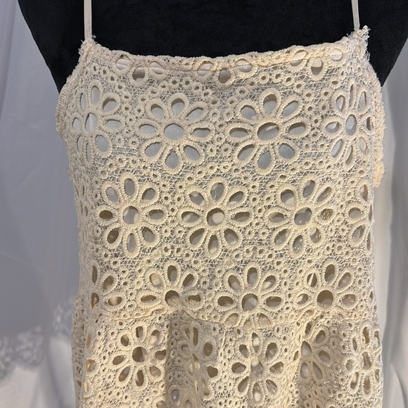 Crotchet Mini Sundress Fully Lined With Elastic Straps Size L - Picture 5 of 11